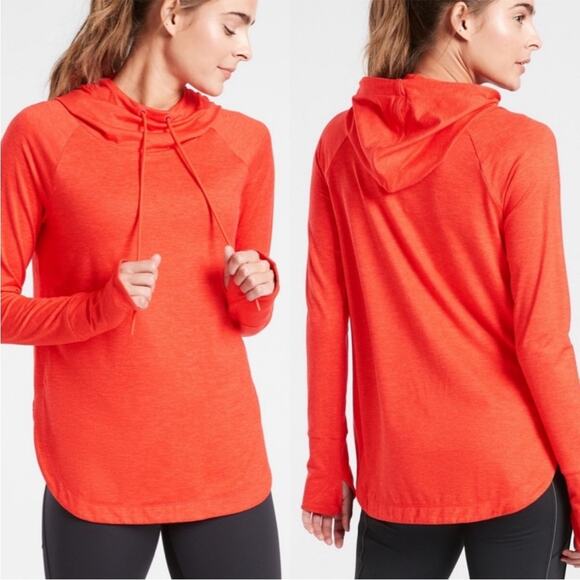 Athleta uptempo hoodie sweatshirt sz S red - Picture 1 of 7